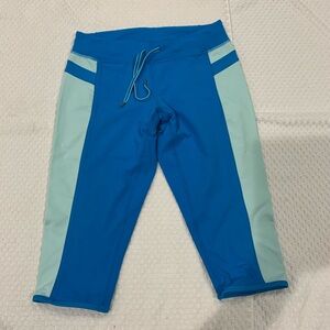 lululemon athletica Blue and Light Blue Leggings